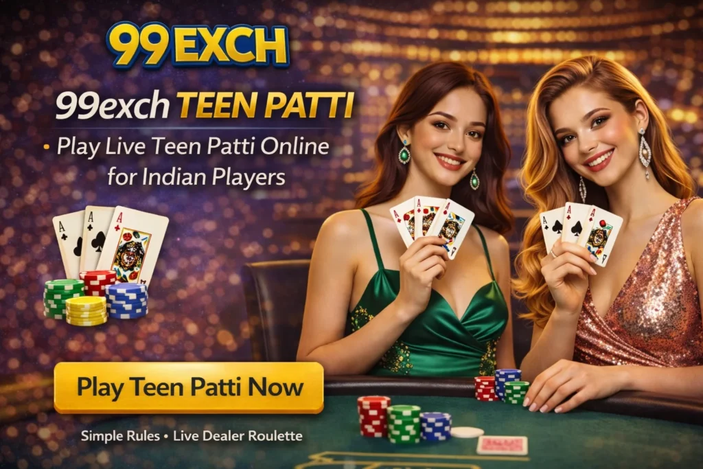 99exch Teen Patti – Play Live Teen Patti Online for Indian Players