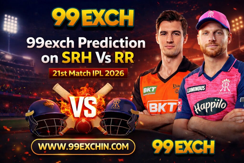 99exch Prediction on SRH Vs RR 21st Match IPL 2026 img